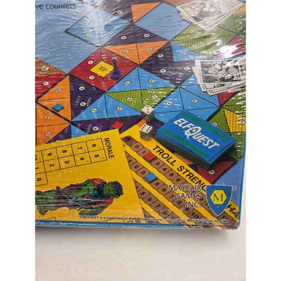 The Elfquest Boardgame Fantasy Adventure Sealed Box Damage to Corner 1986 - Picture 7 of 8